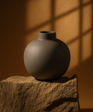 Ash Pebble – Mini Vase