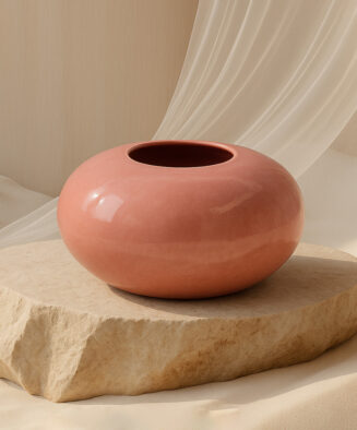 Rose Dome – Rounded Low Vase